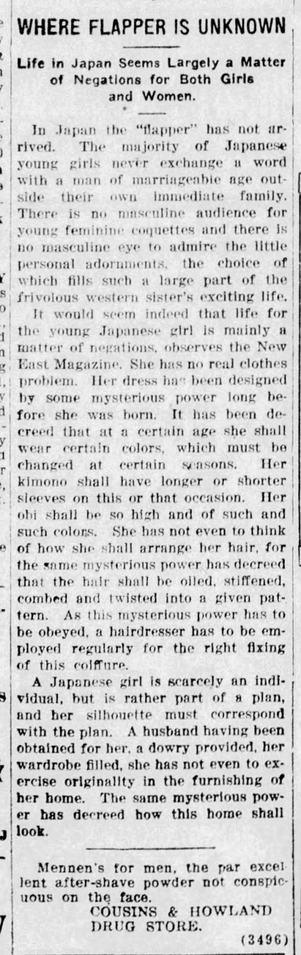 Clipping from The Hanford Sentinel